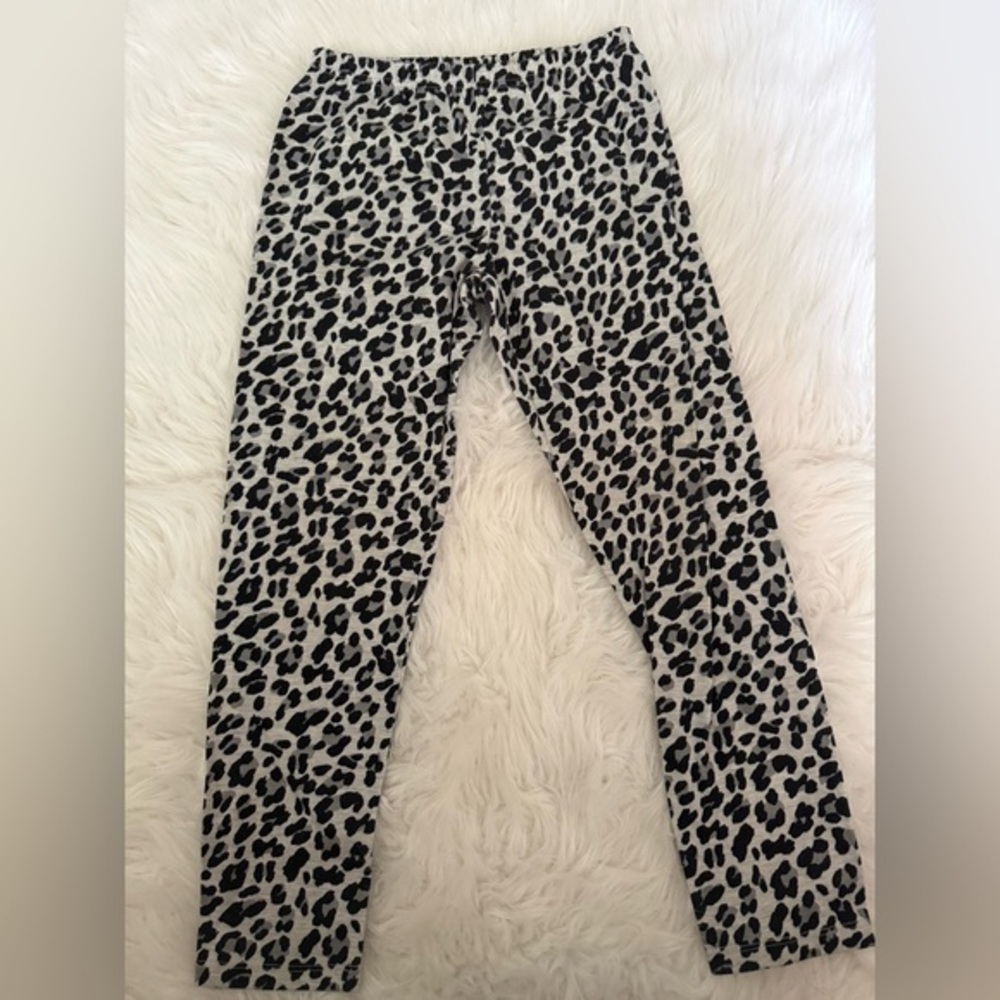 The Children's Place Black and White Animal Print Leggings
